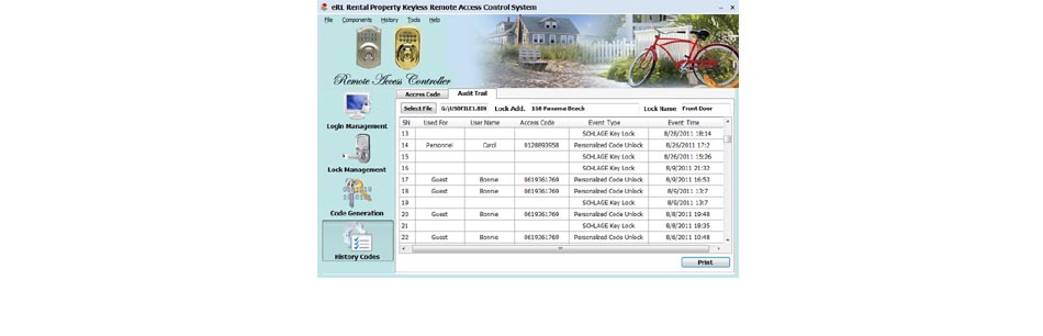 Display Audit Trail Records by PC/Web 2-in-1 Program