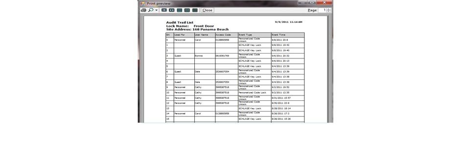 Print Audit Trail Records by PC/Web 2-in-1 Program